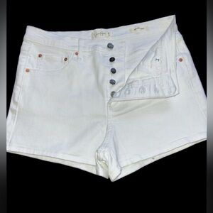 Jessica Simpson high waist white shorts size 8/29